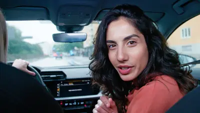 Woman in a car