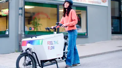 Woman with eBike